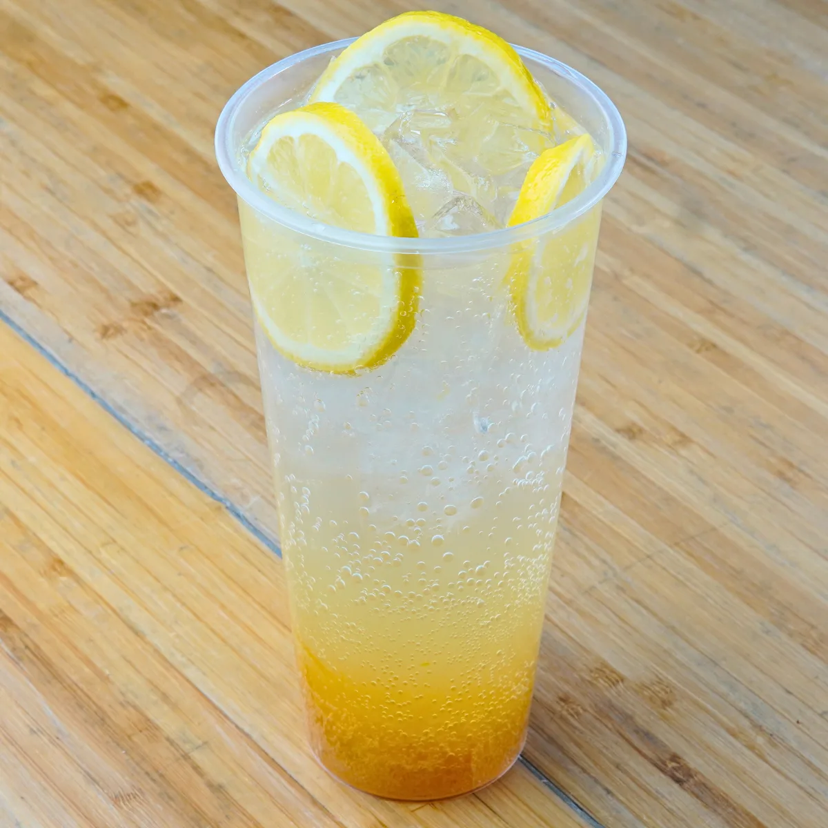 A bottle of Korean citron yuzu ade